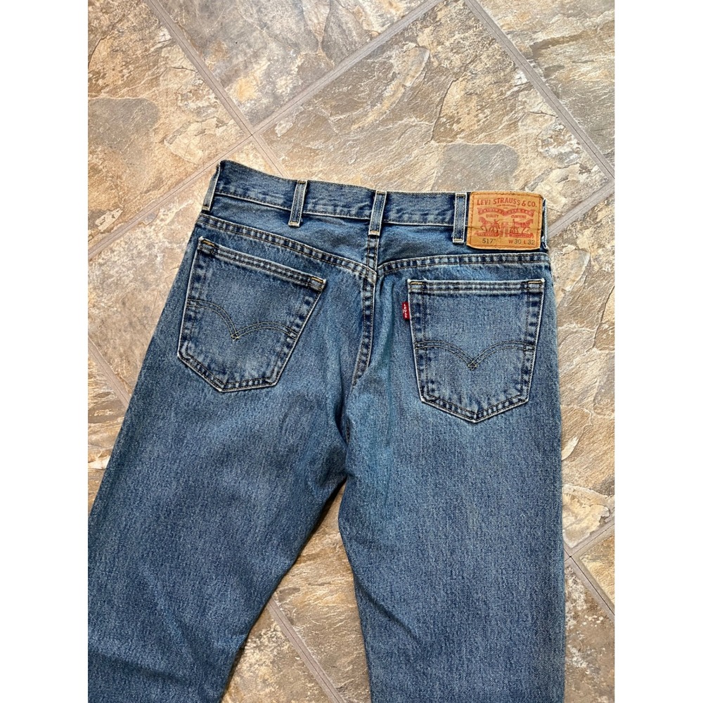 Levi's 517 Bootcut Jeans Mens 30x32 Blue Medium Wash Denim - Picture 5 of 9